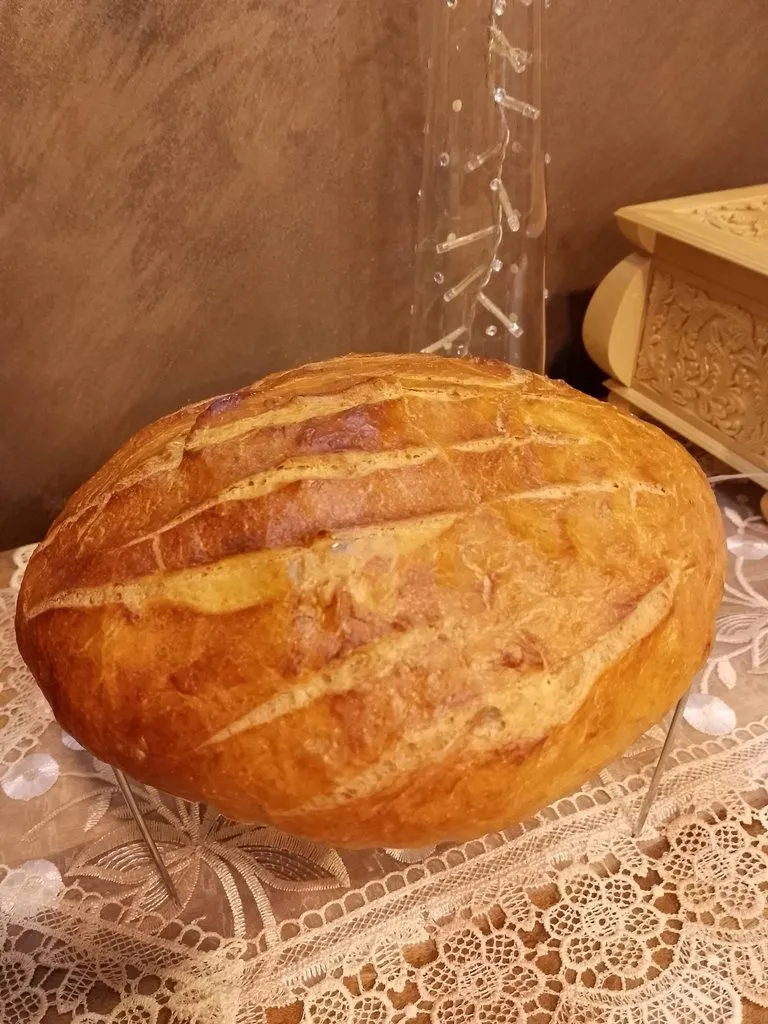 Кустарный хлеб без замеса