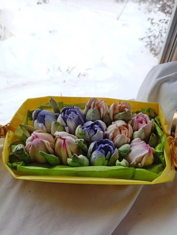 Зефирные букеты и композиции