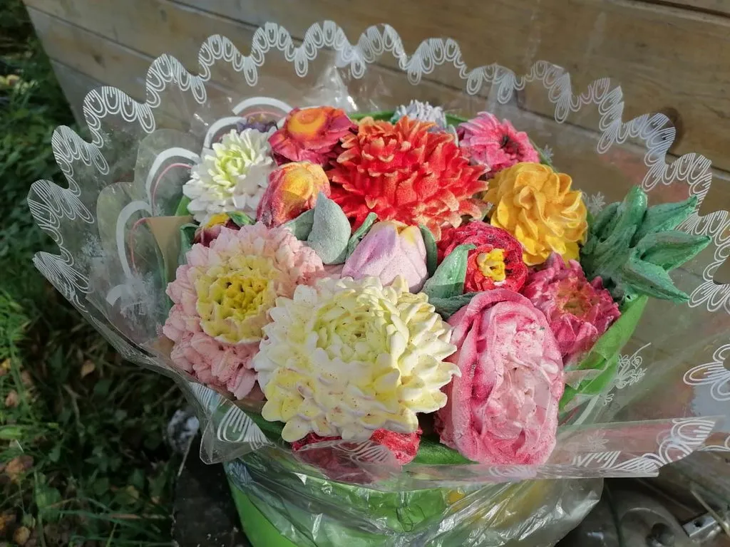 Зефирные букеты и композиции