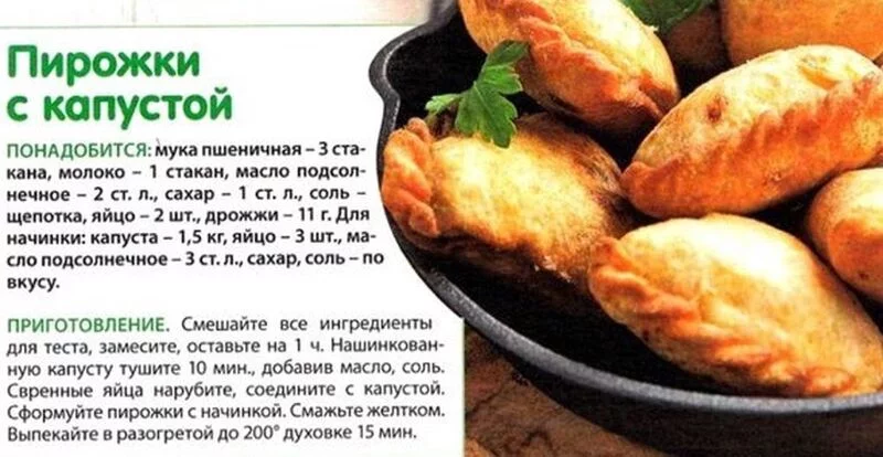 Кулинарная инфографика в рецептах