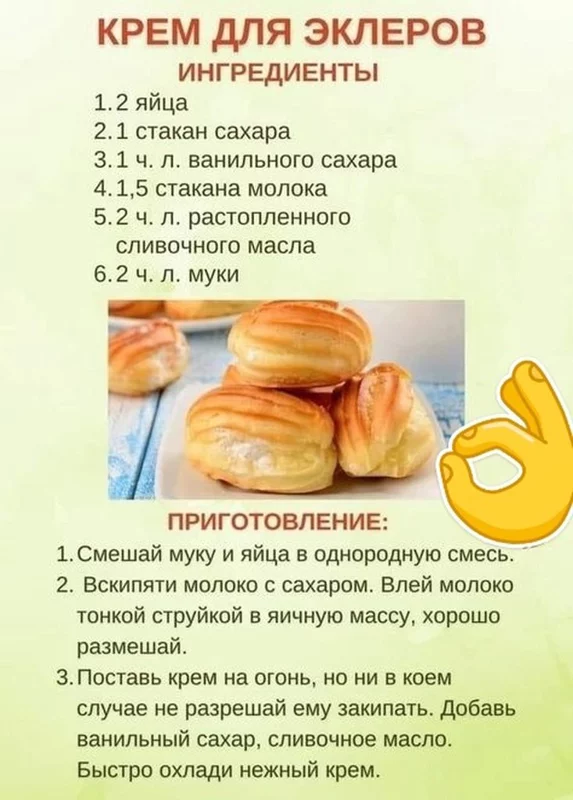 Кулинарная инфографика в рецептах