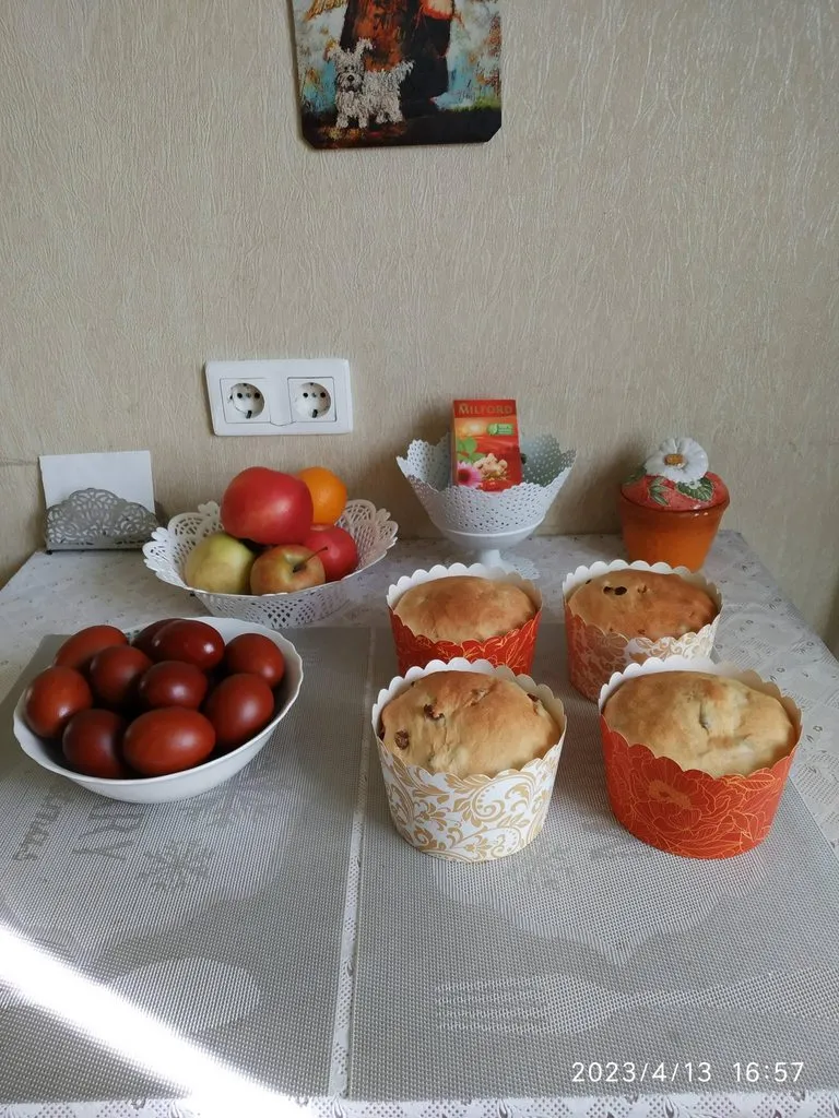 Кулич заварной в мультиварке или скороварке (замес в хлебопечке)