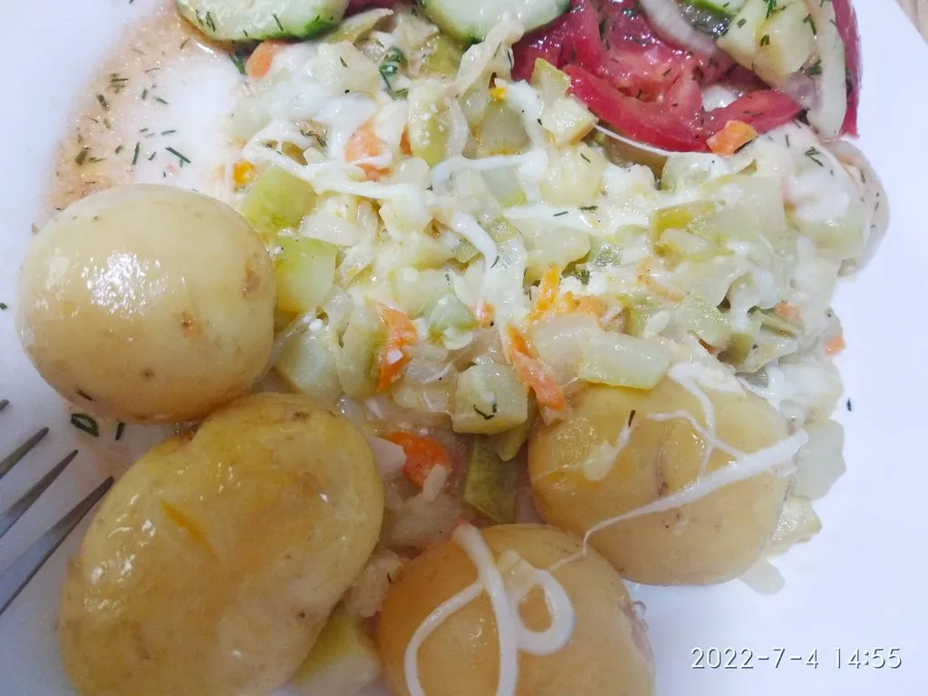 Кабачки в сливочном соусе