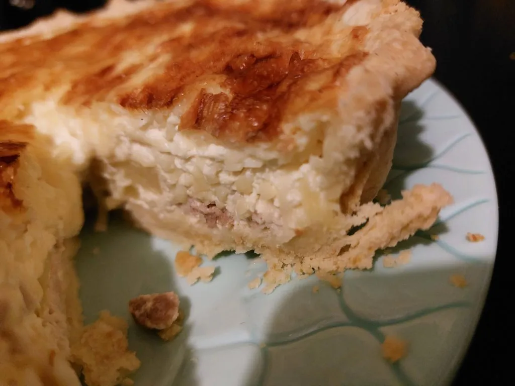 Киш с курицей и грибами