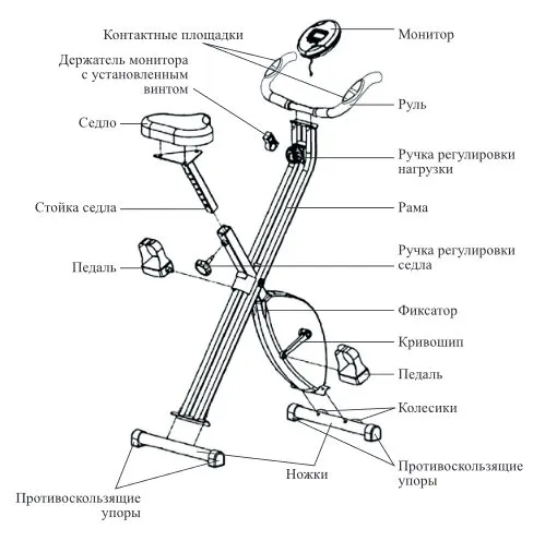 Велотренажёр Kitfort КТ-4005