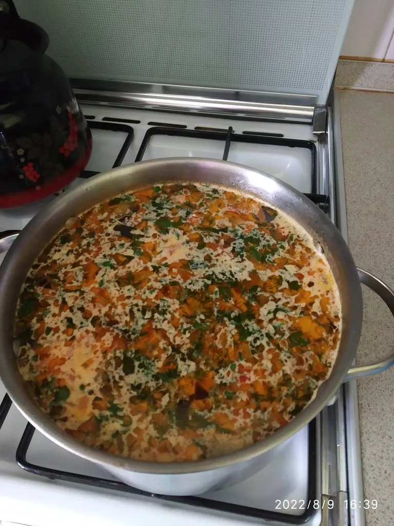 Суп с баклажанами