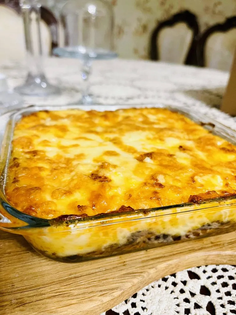 Дапарули – запеканка с грибами и картофелем