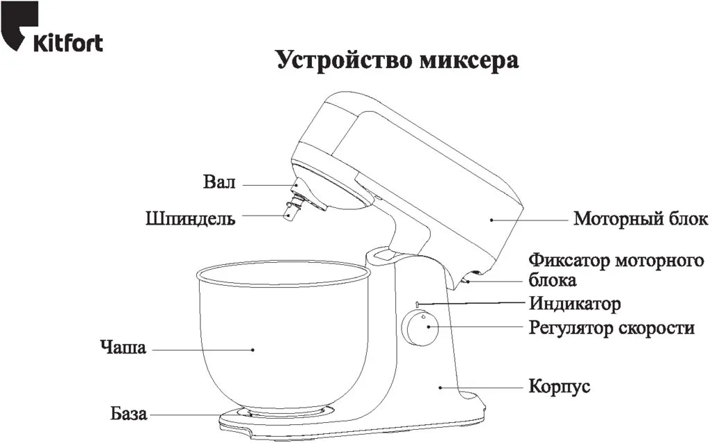 Kitfort КТ-3028 - цельнометаллический планетарный миксер
