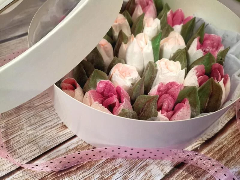 Зефирные букеты и композиции