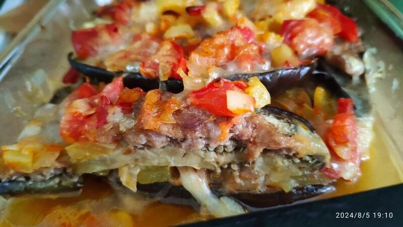 Баклажаны с куриной грудкой