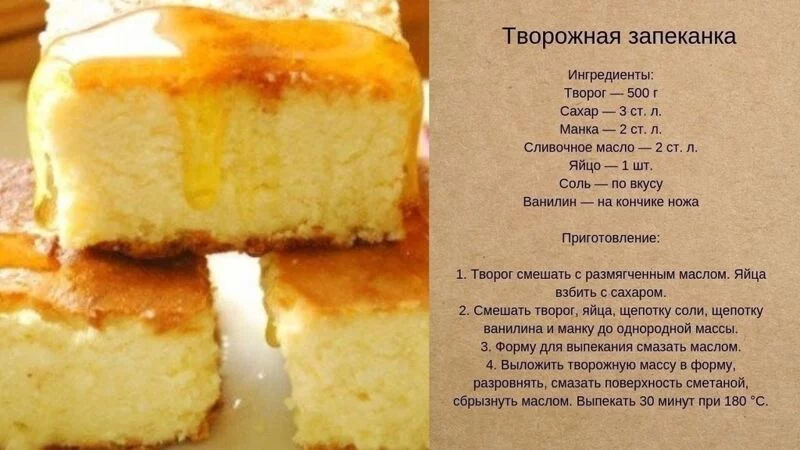 Кулинарная инфографика  в рецептах
