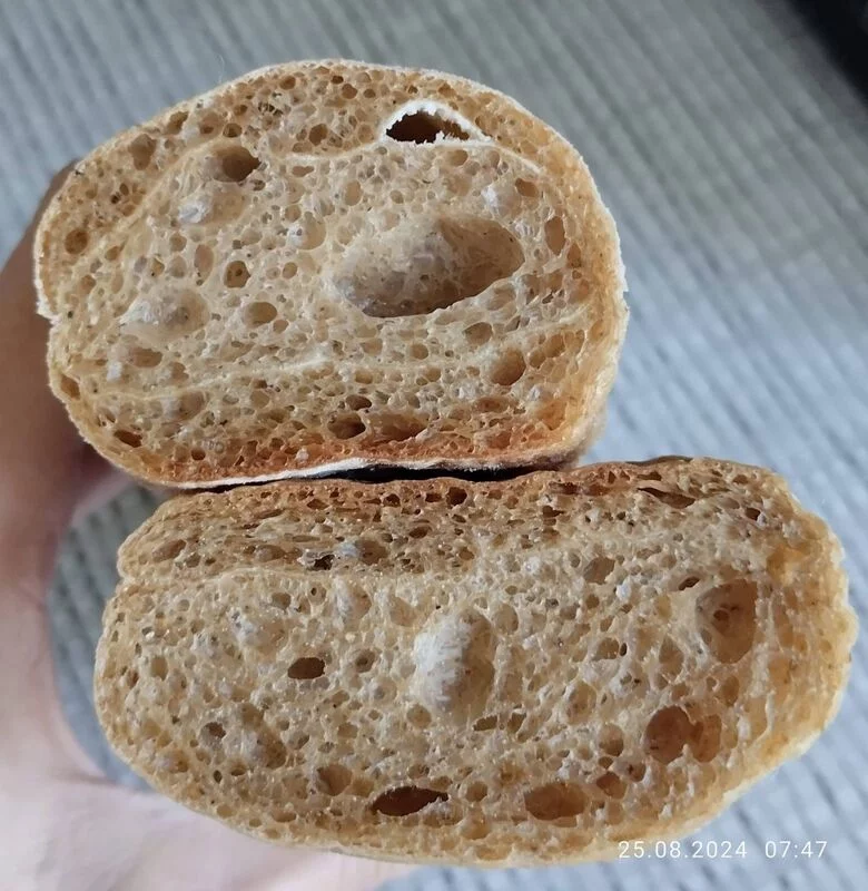Чиабатта с ржаной мукой и солодом