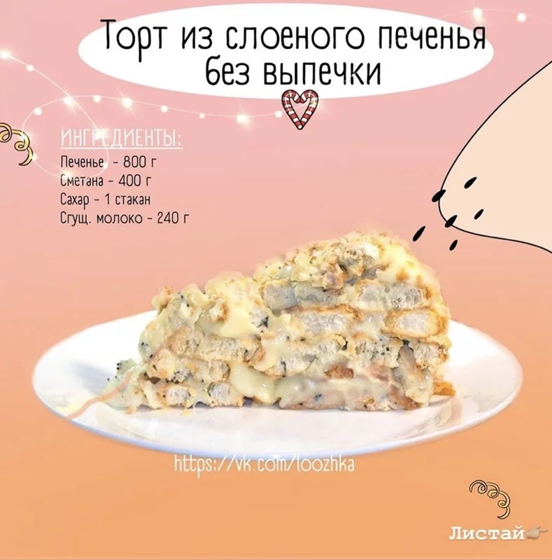 Кулинарная инфографика в рецептах