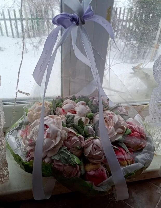 Зефирные букеты и композиции