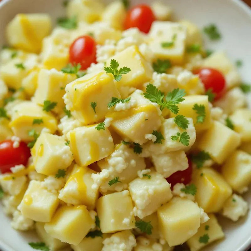 Классический чешский рождественский картофельный салат (Вramborovy; salat).