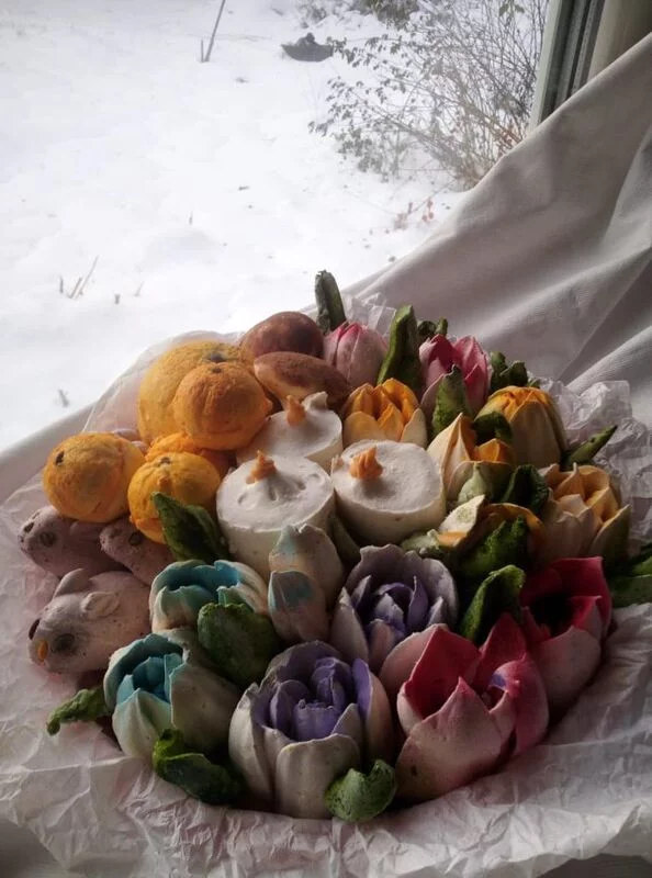 Зефирные букеты и композиции