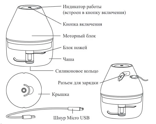Портативный измельчитель Kitfort КТ-3087