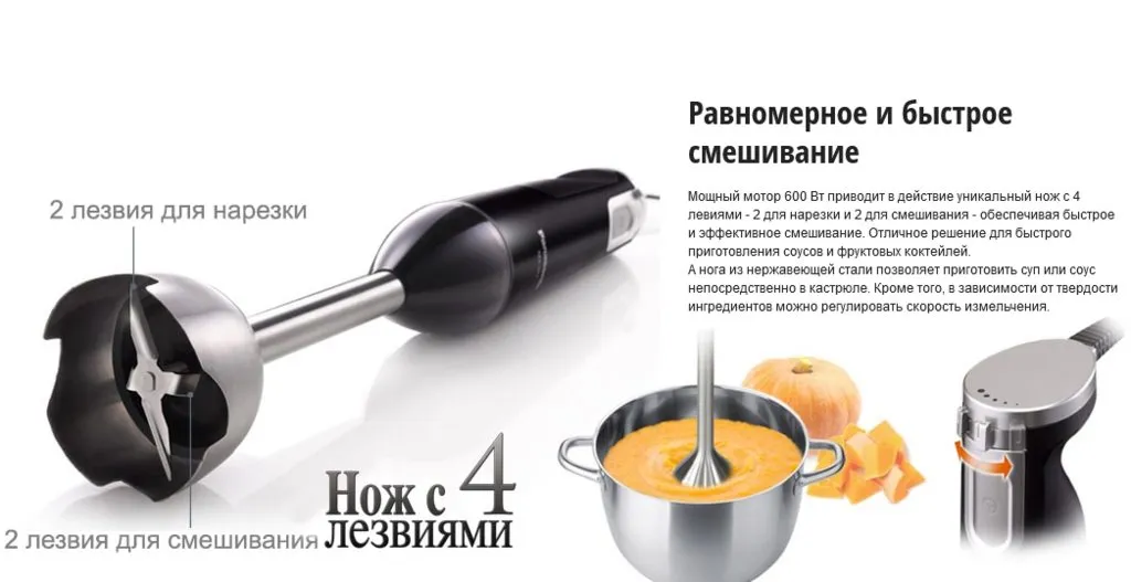 Погружной блендер Panasonic MX-SS1 (видеообзор)