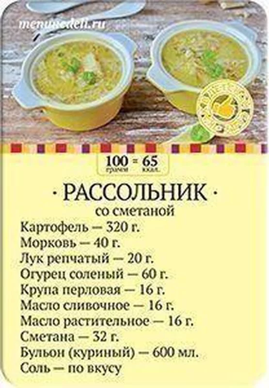 Кулинарная инфографика в рецептах