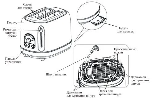 Тостер Kitfort КТ-4004
