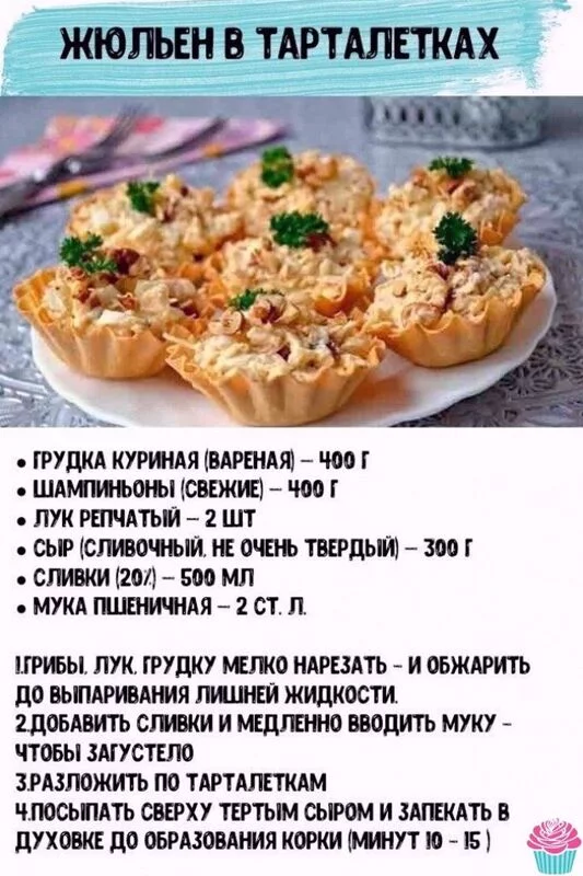 Кулинарная инфографика в рецептах