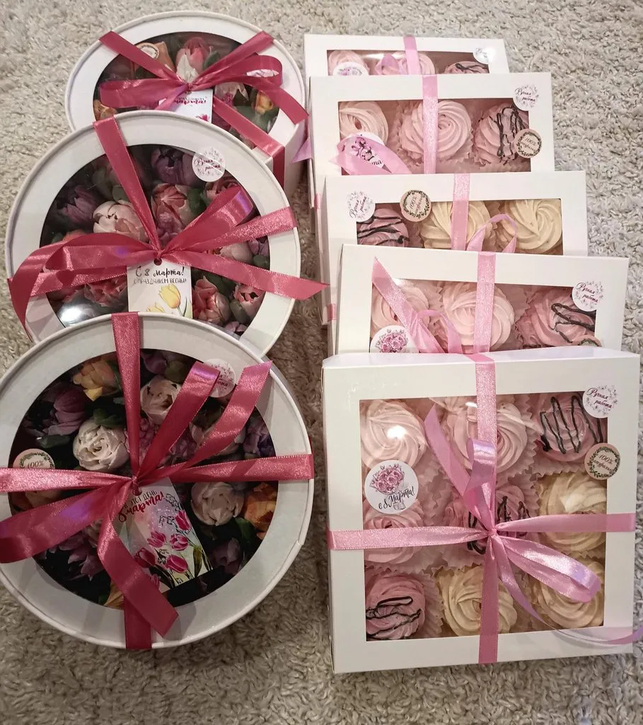 Зефирные букеты и композиции