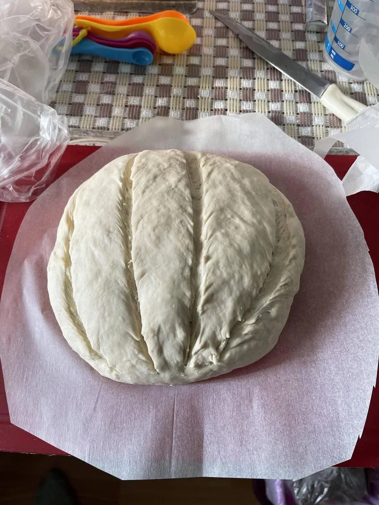 Белый столовый хлеб на долгой опаре (духовка)