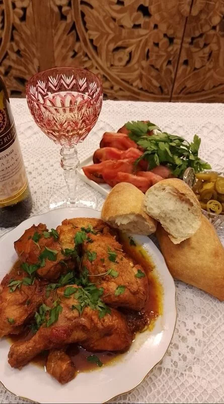 Чахохбили из курицы или индейки (медленноварка)