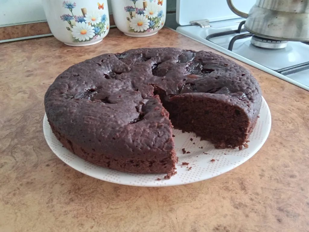 Постный шоколадный кекс