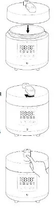Скороварка-мультиварка Xiaomi Mijia Smart Pressure Cooker 2.5L