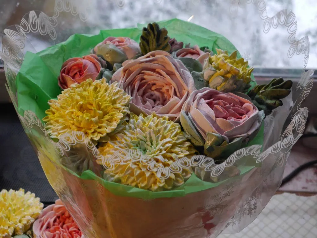 Зефирные букеты и композиции