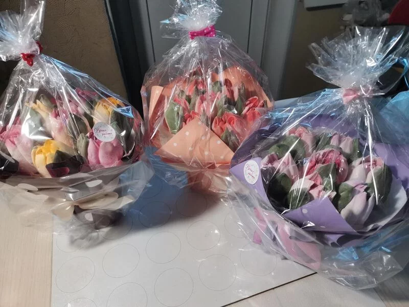 Зефирные букеты и композиции