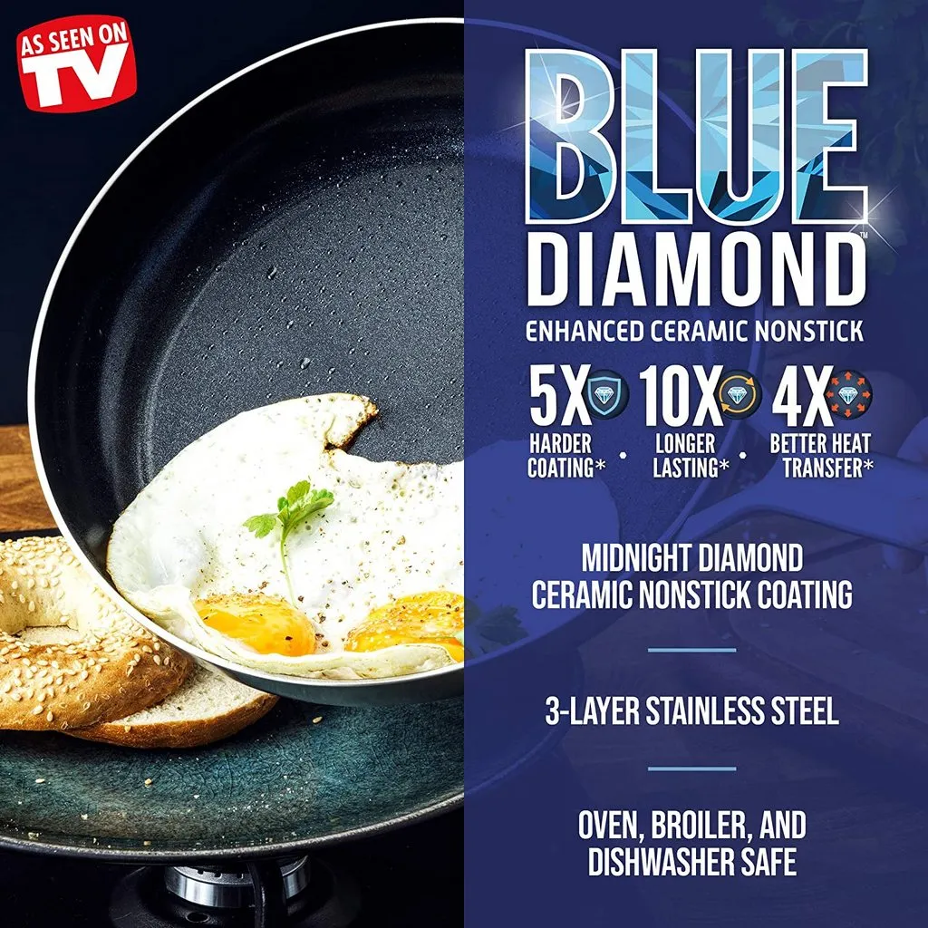 Сковородки Blue Diamond Triple Steel с алмазным напылением
