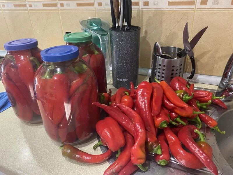 Перец острый маринованный с медом