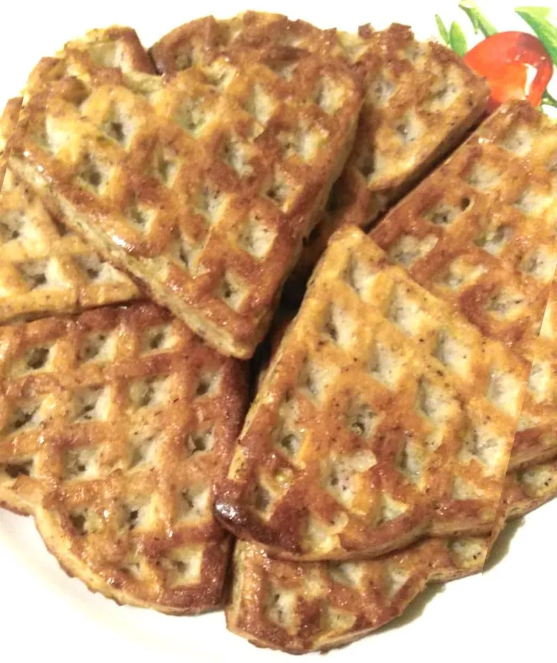 Грушевые вафли с рисовой мукой и псиллиумом