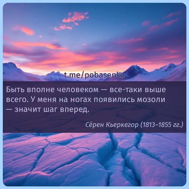 «Быть вполне человеком — все таки выше всего. У меня на ногах появились мозоли — значит шаг...» height="550" width="550"