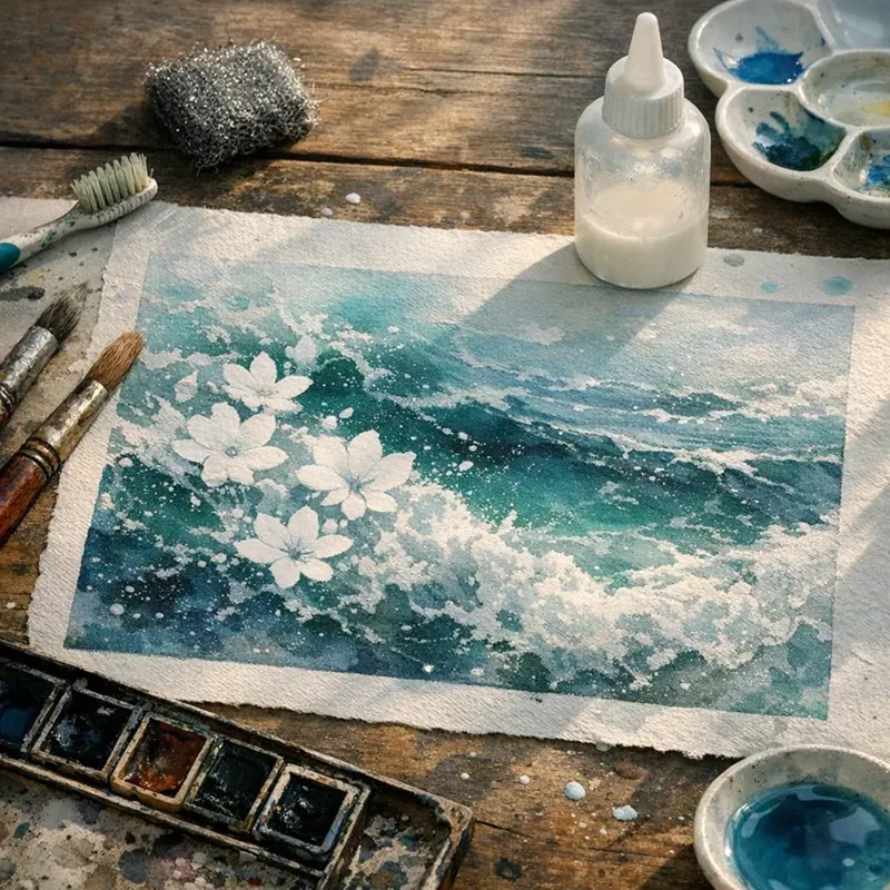 Всё о маскирующей жидкости для акварели 