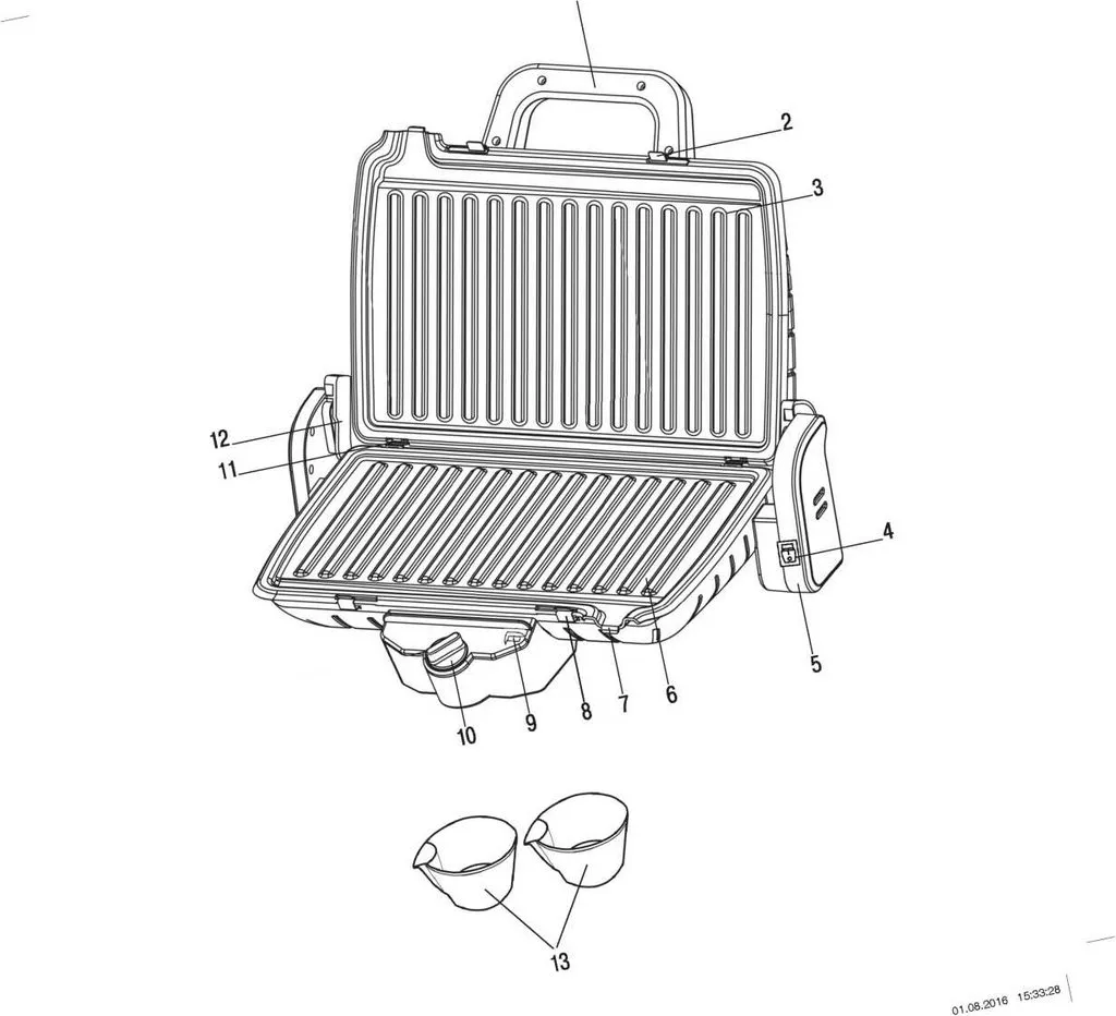 Гриль-пресс Vitek VT-2633 SR