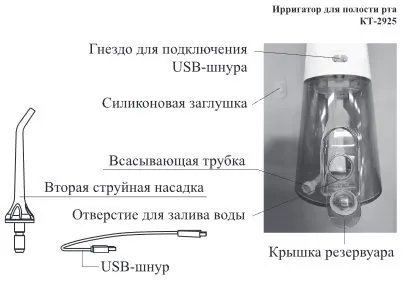 Компактный ирригатор для полости рта Kitfort KT-2925