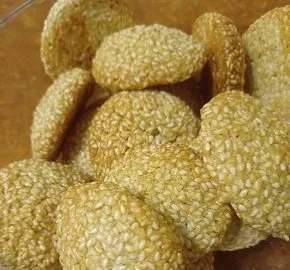 Кунжутное печенье на растительном масле