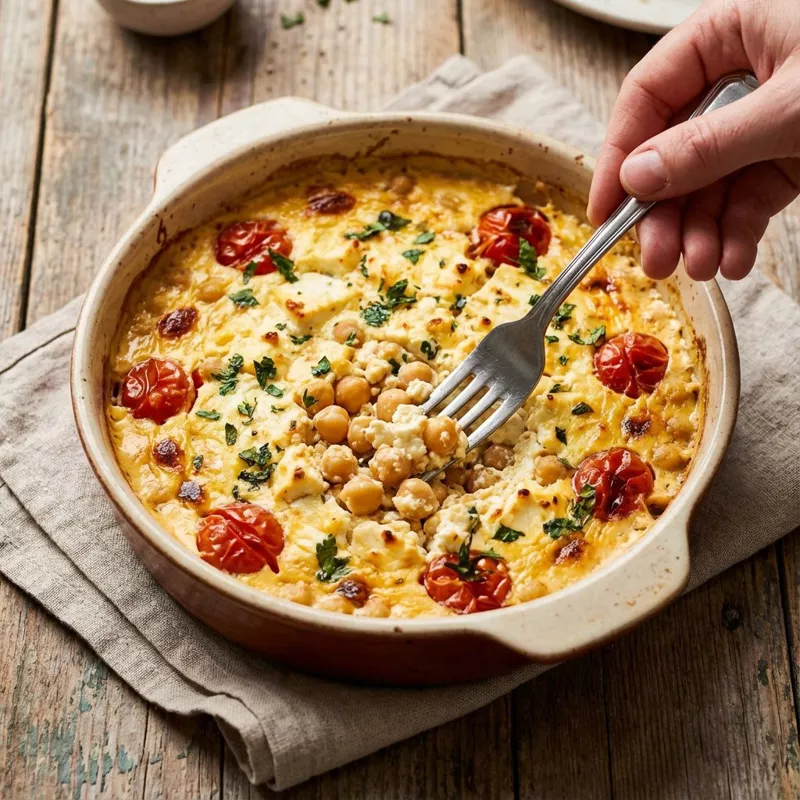 Запечённый нут с фетой для ленивых гурманов (Baked Feta Chickpeas)