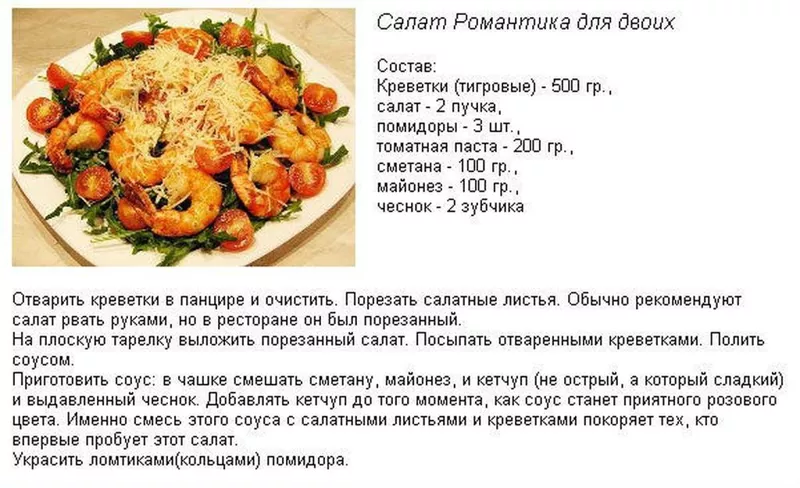 Кулинарная инфографика в рецептах