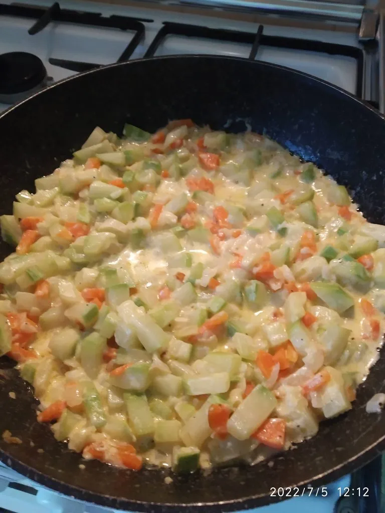Кабачки в сливочном соусе