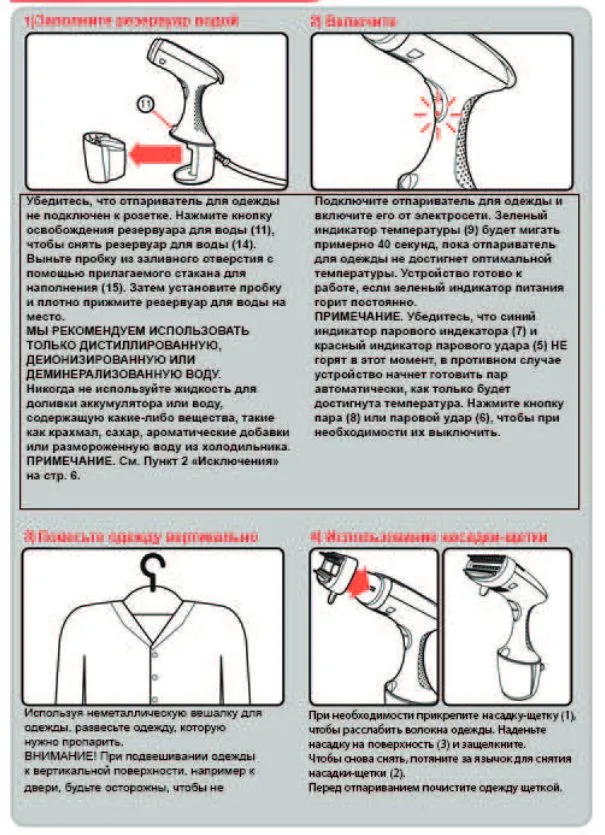 Ручной экспресс-отпариватель Morphy Richards Express Steam Handheld Garment Steamer 361000