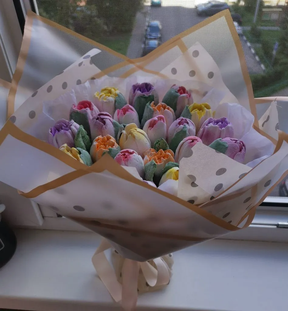 Зефирные букеты и композиции