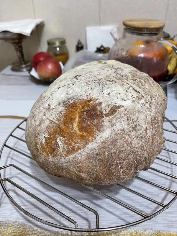 Кустарный хлеб без замеса