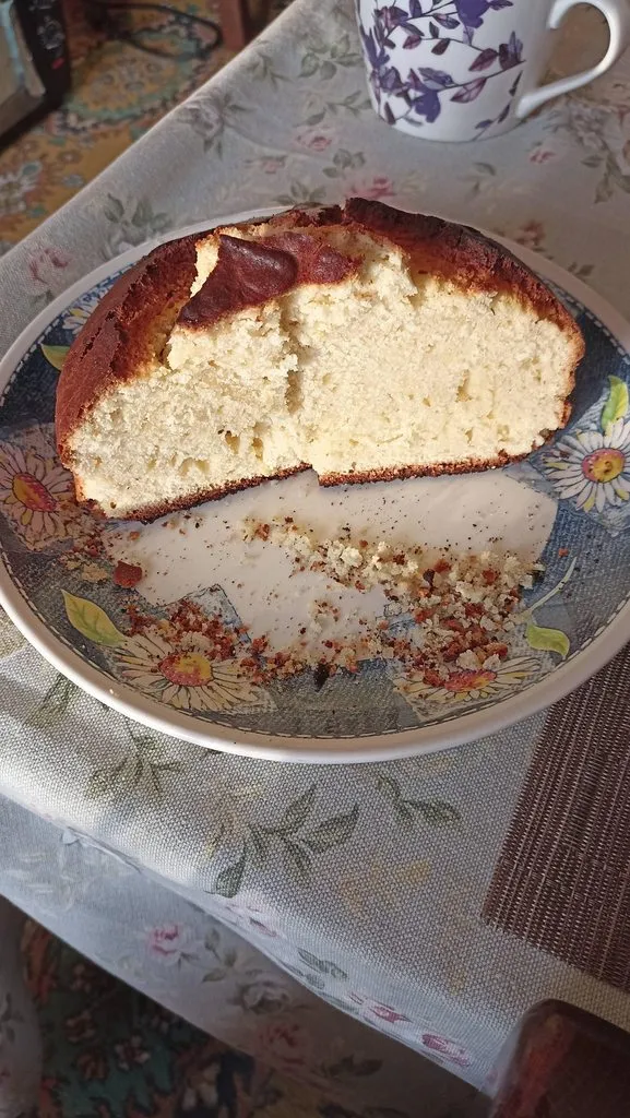 Итальянский лимонно-кукурузный кекс