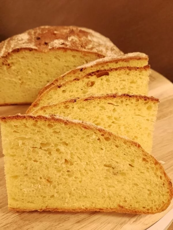Пшенично-картофельный с жареным луком и куркумой