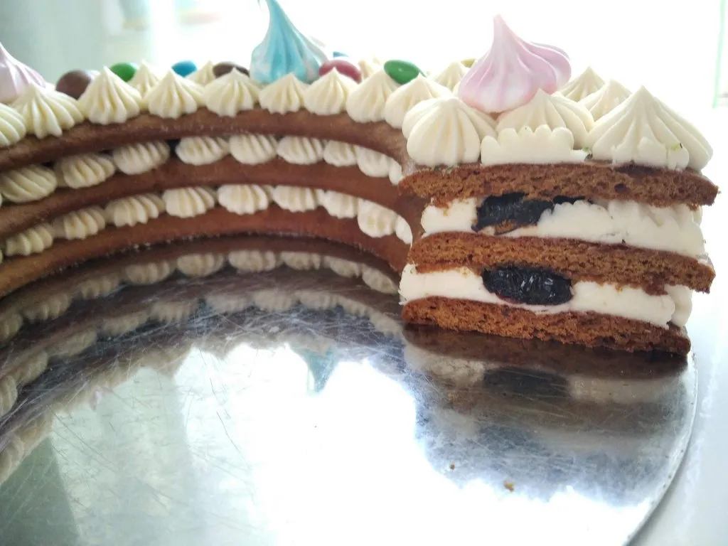 Торт "Зима" медовый