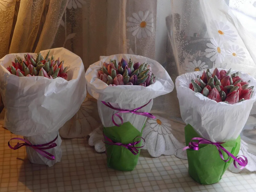 Зефирные букеты и композиции